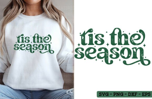 Download Retro Tis the Season Christmas PNG SVG - Christmas png Collection