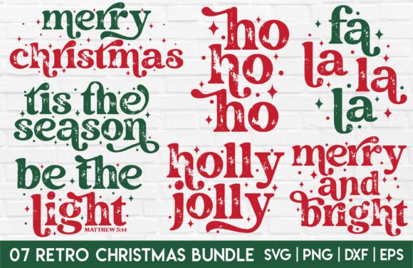Download Retro Christmas PNG SVG Bundle Winter - Christmas png Collection