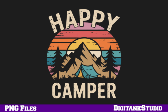Download Happy Camper PNG | Retro Design - Camper png Collection