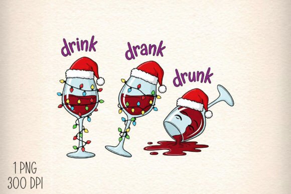 Download Drunk Funny Wine Christmas PNG - Christmas png Collection