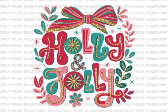 Download Christmas Png Glitter Holly Jolly Png - Christmas png Collection
